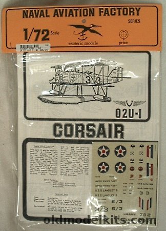 Esoteric 1/72 Vought O2U-1 Corsair - Bagged plastic model kit